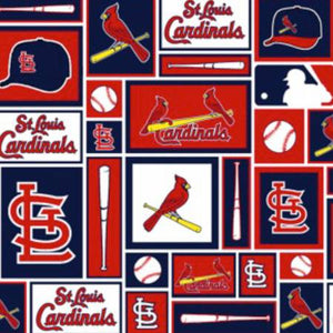 St. Louis Cardinals -Block - 60" Fabric