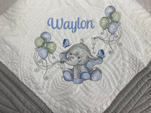 Elephant Quilt with Baby's Name