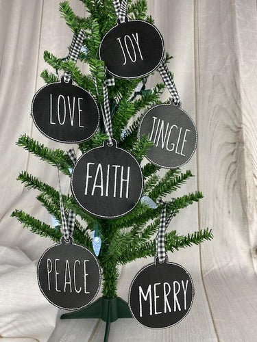 Farmhouse Ornaments for Chrtistmas
