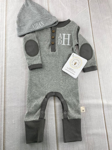 Boy Coming Home or Hospital Outfit and Hat Set  -  Burt's Bees Baby