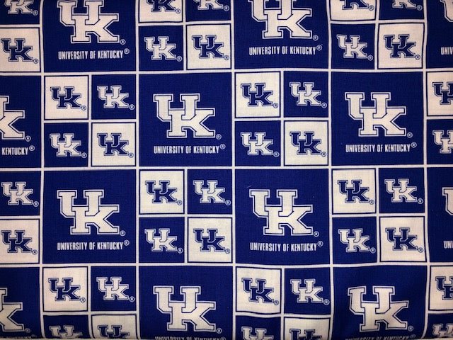 Kentucky Wildcats Block Fabric