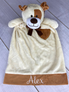 Dog - Lovie / Security Blanket/ Cuddle Blanket - 20" Long