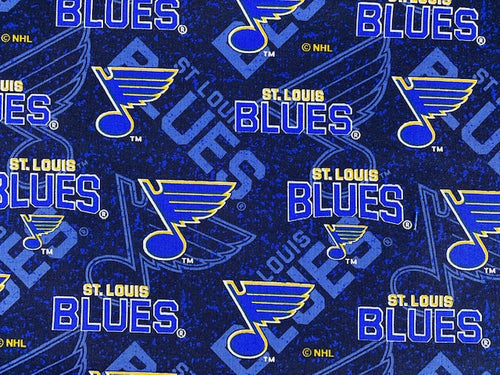St. Louis Blues Tone on Tone Fabric