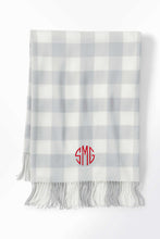 Super Soft Throw Blanket - Grey and White Checked