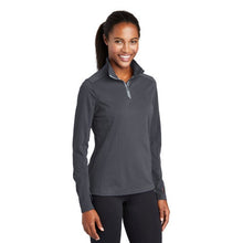 Women's PEBBLED Quarter Zip Pullover w Athletic Fit