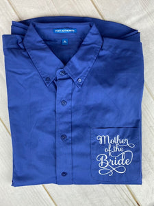 Wedding Party Shirts - Mediterranean Blue