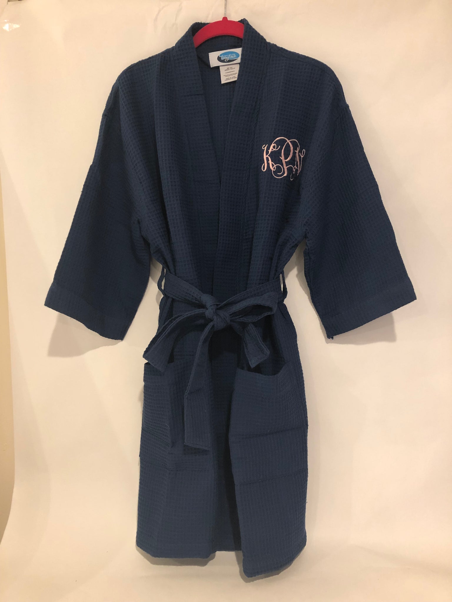 Mid Thigh Waffle Weave Robe – Arch City Monogramming, LLC