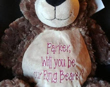 Ring Bearer Request - 16"Bear Cuddle Pal