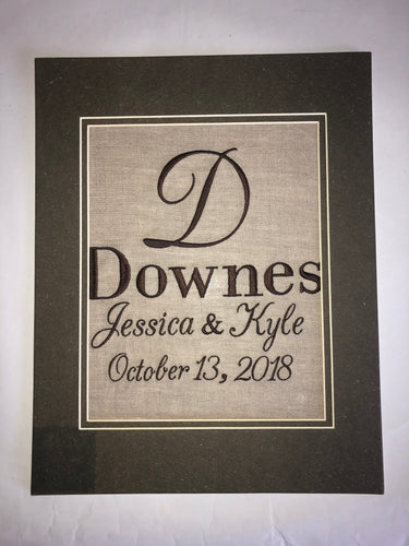 Personalized Wedding Keepsake - ready for framing